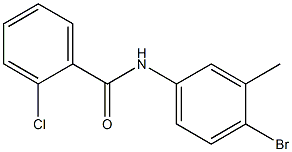 N-(4-bromo-3-methylphenyl)-2-chlorobenzamide CAS#: 346696-25-1