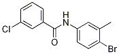 N-(4-bromo-3-methylphenyl)-3-chlorobenzamide CAS#: 346698-34-8