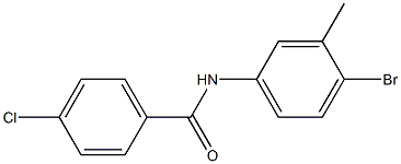 N-(4-bromo-3-methylphenyl)-4-chlorobenzamide CAS#: 312273-09-9