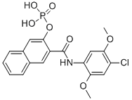 N-(4-chloro-2,5-dimethoxyphenyl)-3-(phosphonooxy)naphthalene-2-carboxamide CAS#: 32179-67-2