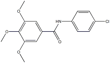 N-(4-chlorophenyl)-3,4,5-trimethoxybenzamide CAS#: 3868-95-9