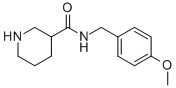 N-[(4-methoxyphenyl)methyl]piperidine-3-carboxamide CAS#: 380608-77-5
