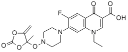 N-((4-methyl-5-methylene-2-oxo-1,3-dioxolan-4-yl)oxy)norfloxacin CAS#: 117458-86-3