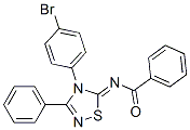 N-[4-(p-Bromophenyl)-3-phenyl-1,2,4-thiadiazol-5(4H)-ylidene]benzamide CAS#: 33863-65-9