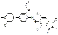 N-[5-[Bis(2-methoxyethyl)amino]-2-[(4,6-dibromo-2,3-dihydro-2-methyl-1,3-dioxo-1H-isoindol-5-yl)azo]phenyl]acetamide CAS#: 361379-00-2