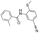 N-[5-CYANO-2-(METHYLSULFANYL)PHENYL]-2-METHYLBENZENECARBOXAMIDE CAS#: 303147-28-6