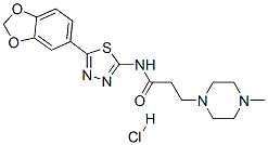 N-(5-benzo[1,3]dioxol-5-yl-1,3,4-thiadiazol-2-yl)-3-(4-methylpiperazin -1-yl)propanamide hydrochloride CAS#: 154663-28-2