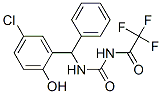 N-[[(5-chloro-2-hydroxy-phenyl)-phenyl-methyl]carbamoyl]-2,2,2-trifluo ro-acetamide CAS#: 160776-86-3