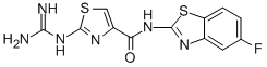 N-(5-fluorobenzothiazol-2-yl)-2-guanidinothiazole-4-carboxamide CAS#: 126612-52-0