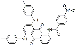 N-[5,8-bis[(4-methylphenyl)amino]-9,10-dioxo-anthracen-1-yl]-4-nitro-benzamide CAS#: 39923-22-3