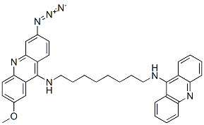 N-(6-azido-2-methoxy-9-acridinyl)-N'-(9-acridinyl)octane-1,8-diamine CAS#: 116273-54-2
