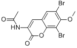 N-(6,8-DIBROMO-7-METHOXY-2-OXO-2H-CHROMEN-3-YL)-ACETAMIDE CAS#: 35031-46-0