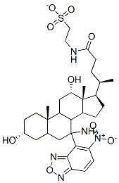 (N-(7-(nitrobenz-2-oxa-1,3-diazol-4-yl))-7-amino-3alpha,12alpha-dihydroxycholan-24-oyl)-2-aminoethanesulfonate CAS#: 124882-57-1