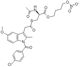 N-ACETYL-D-CYSTEINE-1-(4-CHLOROBENZOYL)-5-METHOXY-2-METHYL-1H-INDOLE-3-ACETIC ACID, 4-(NITROOXY)BUTYL ESTER CAS#: 301838-28-8
