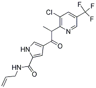N-ALLYL-4-(2-[3-CHLORO-5-(TRIFLUOROMETHYL)-2-PYRIDINYL]PROPANOYL)-1H-PYRROLE-2-CARBOXAMIDE CAS#: 339099-53-5