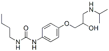 N-Butyl-N'-[4-[2-hydroxy-3-(1-methylethylamino)propoxy]phenyl]urea CAS#: 39617-74-8
