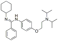 N'-Cyclohexyl-N-[p-[2-(diisopropylamino)ethoxy]phenyl]benzamidine CAS#: 31118-34-0