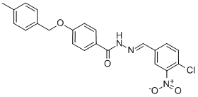 N'-[(E)-(4-CHLORO-3-NITROPHENYL)METHYLIDENE]-4-[(4-METHYLBENZYL)OXY]BENZENECARBOHYDRAZIDE CAS#: 320423-64-1