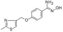 N'-HYDROXY-4-[(2-METHYL-1,3-THIAZOL-4-YL)METHOXY]BENZENECARBOXIMIDAMIDE CAS#: 306935-19-3