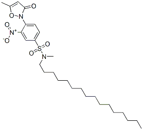 N-Hexadecyl-N-methyl-4-[5-methyl-3-oxo-2(3H)-isoxazolyl]-3-nitrobenzenesulfonamide CAS#: 119116-46-0