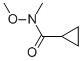 N-METHOXY-N-METHYLCYCLOPROPANECARBOXAMIDE CAS#: 147356-78-3