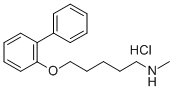 N-Methyl-N-(5-(2-biphenylyloxy)pentyl)amine hydrochloride CAS#: 125849-20-9