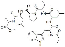 N-[N-[1-[N-[N-(N-Propionyl-L-tryptophyl)-L-leucyl]-L-valyl]-L-prolyl]-L-leucyl]-L-alanine methyl ester CAS#: 31944-47-5