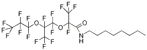 N-Octyl-2,3,3,3-tetrafluoro-2-[1,1,2,3,3,3-hexafluoro-2-(heptafluoropropoxy)propoxy]propanamide CAS#: 340037-41-4