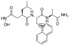 N-(R)-[2-(HYDROXYAMINOCARBONYL)METHYL]-4-METHYLPENTANOYL-L-NAPHTHYLALANYL-L-ALANINE AMIDE CAS#: 143457-40-3