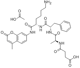 N-SUCCINYL-ALA-PHE-LYS 7-AMIDO-4-METHYLCOUMARIN ACETATE SALT CAS#: 117756-27-1