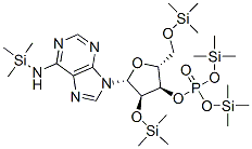 N-(Trimethylsilyl)-2'-O,5'-O-bis(trimethylsilyl)adenosine 3'-[phosphoric acid bis(trimethylsilyl)] ester CAS#: 32653-17-1