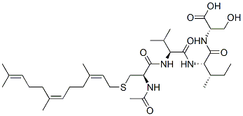 N-acetyl-S-farnesyl-cysteinyl-valyl-isoleucyl-serine CAS#: 143984-08-1