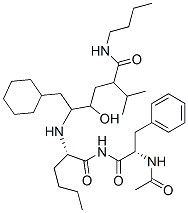 N-acetylphenylalanyl-N-(4-((butylamino)carbonyl)-1-(cyclohexylmethyl)-2-hydroxy-5-methylhexyl)norleucinamide CAS#: 138571-29-6
