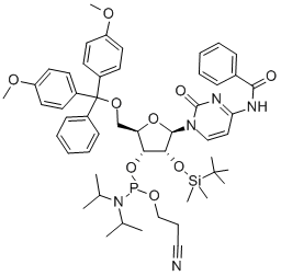 N-blocked-5'-O-DMT-2'-O-TBDMS CED cytidine phosphoramidite CAS#: 118380-84-0