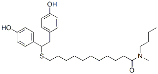 N-butyl-N-methyl-13,14-bis(4'-hydroxyphenyl)-12-thiatetradecanamide CAS#: 155143-02-5