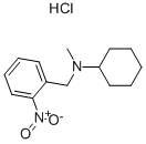 N-cyclohexyl-N-methyl-2-nitrobenzylamine monohydrochloride CAS#: 31611-42-4