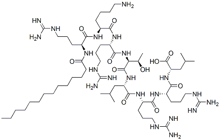 N-myristoyl-arginyl-lysyl-arginyl-threonyl-leucyl-arginyl-arginyl-leucine CAS#: 136082-43-4