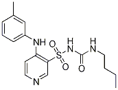 N-[(n-butylaMino)carbonyl]-4-[(3-Methylphenyl)aMino]-3-pyridinesulfonaMide CAS#: 160972-33-8