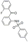 N-[o-(o-fluorobenzoyl)phenyl]-p-toluenesulphonamide CAS#: 3109-35-1