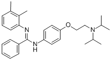 N-[p-[2-(Diisopropylamino)ethoxy]phenyl]-N'-(2,3-xylyl)benzamidine CAS#: 31109-83-8