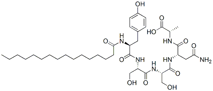 N-palmitoyl-tyrosyl-seryl-seryl-asparaginyl-alanine CAS#: 145671-08-5