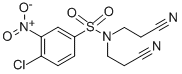 N1,N1-DI(2-CYANOETHYL)-4-CHLORO-3-NITROBENZENE-1-SULFONAMIDE CAS#: 40859-91-4