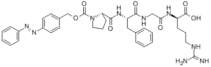 N2-[N-[N-[1-[[[4-(phenylazo)phenyl]methoxy]carbonyl]-L-prolyl]-L-phenylalanyl]glycyl]-D-arginine CAS#: 35253-75-9