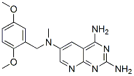N4-[(2,5-dimethoxyphenyl)methyl]-N4-methyl-2,8,10-triazabicyclo[4.4.0]deca-2,4,6,8,10-pentaene-4,7,9-triamine CAS#: 175354-76-4