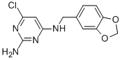 N4-BENZO[1,3]DIOXOL-5-YLMETHYL-6-CHLORO-PYRIMIDINE-2,4-DIAMINE CAS#: 122862-27-5