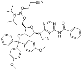 (N6-BENZOYL)-5'-O-[(N,N-DIISOPROPYLAMINO)-(2-CYANOETHOXY)PHOSPHINYL]-3'-O-(4,4'-DIMETHOXYTRITYL)-2'-DEOXYADENOSINE CAS#: 140712-82-9