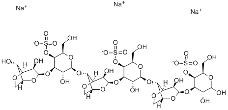 NEOCARRABIOSE-4 1,3,5-TRI-O-SULPHATE (NA+) CAS#: 133628-76-9