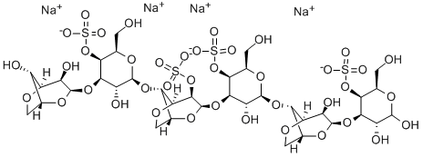 NEOCARRAHEXAOSE 24,41,43,45-TETRA-*SULFA TE TETRASOD CAS#: 120944-77-6