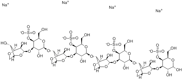 NEOCARRAOCTAOSE 4(1),4(3),4(5),4(7)-TETRASULFATE TETRASODIUM SALT CAS#: 133647-94-6