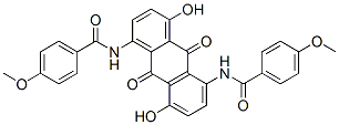 N,N'-(9,10-dihydro-4,8-dihydroxy-9,10-dioxoanthracene-1,5-diyl)bis[4-methoxybenzamide] CAS#: 3076-87-7